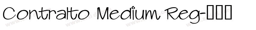 Contralto Medium Reg字体转换